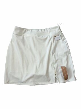 NWT REFORMATION Nina Ecomove Active Skirt Cream Athletic Skort with Side Slit XS